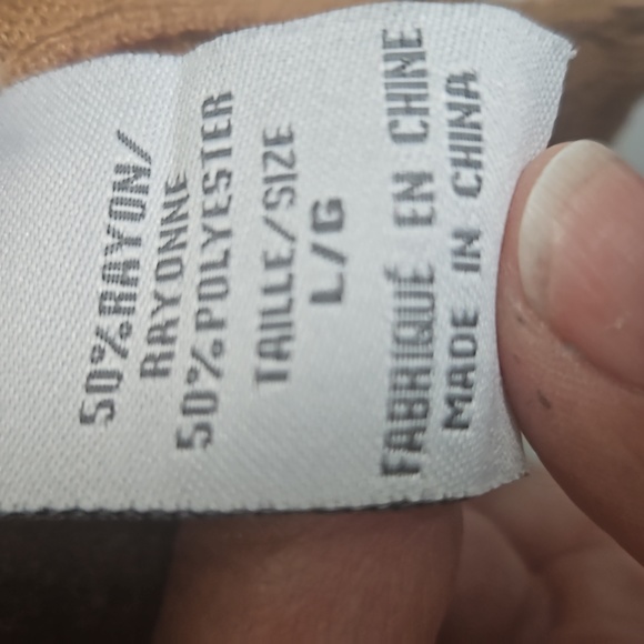 ■Sold Suzy SHIER CARMEL COLORED CARDIGAN SIZE LARGE - Picture 3 of 5